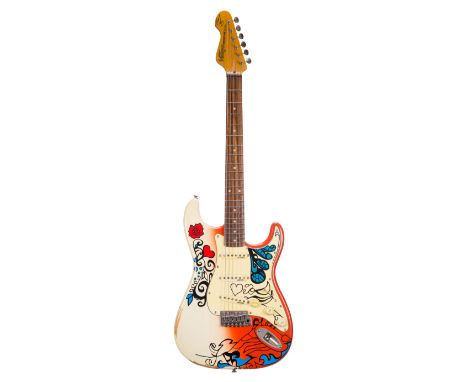 JHS Vintage Signature Series Thomas Blug V6 MRHDX electric guitar, Summer of Love finish (new/old stock)