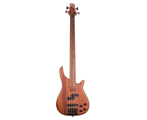 JHS Vintage fretless (de-fretted) bass guitar