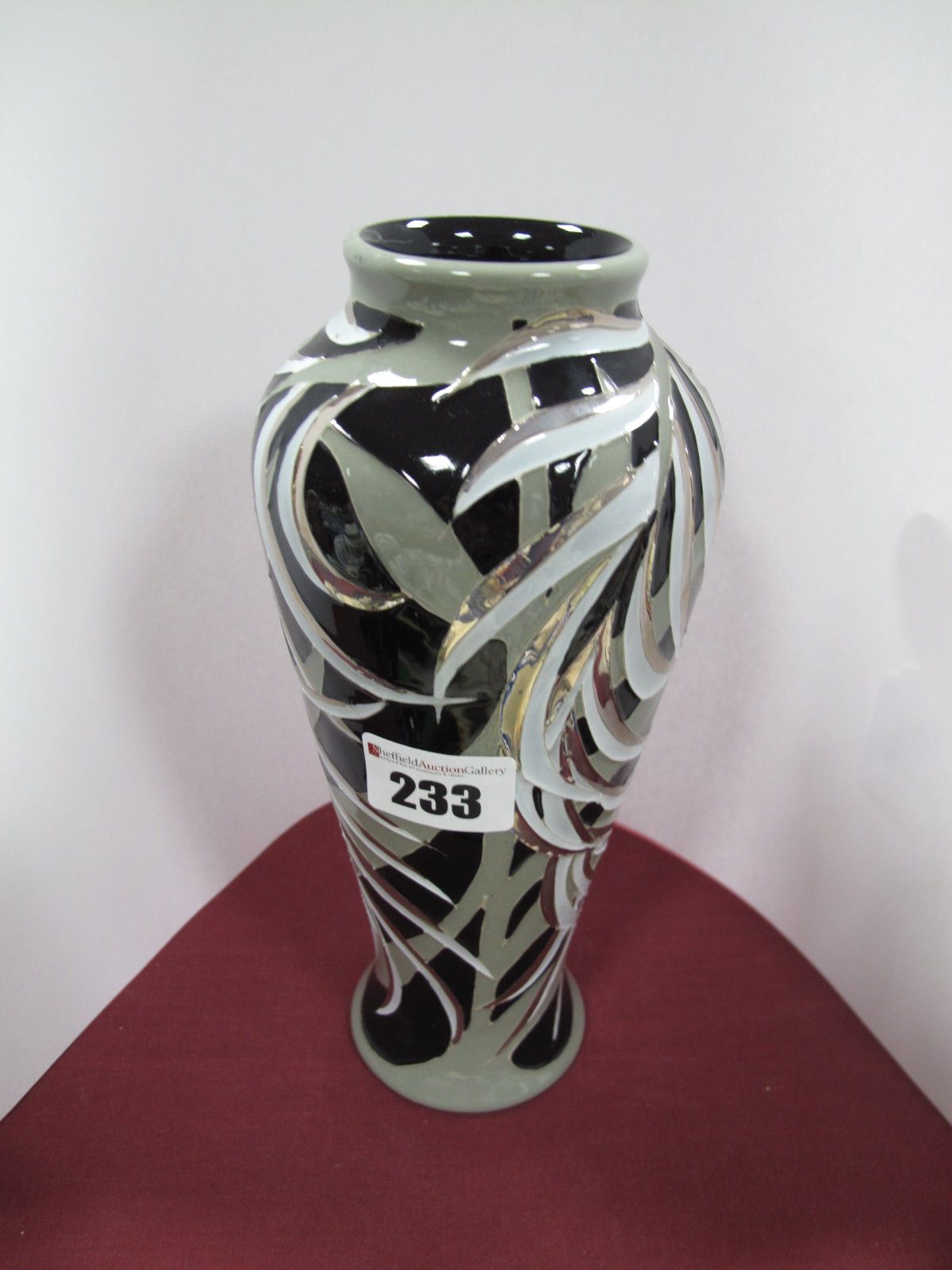 A Moorcroft Pottery Vase, painted in the New Zealand King Fern design