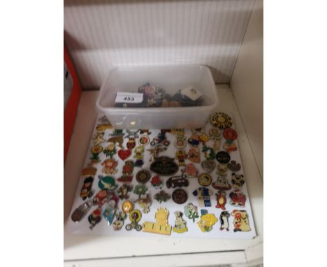 Lot of enamel badges . 