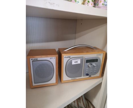 Dab radio with speaker. 