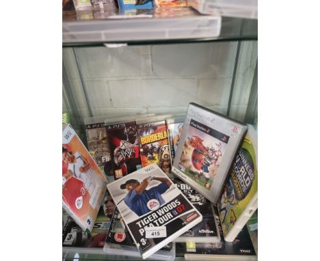 Shelf of PlayStation 3 games. 