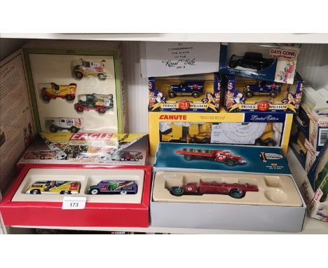 Shelf of truck models include canute , van model Eagle van set  etc. 
