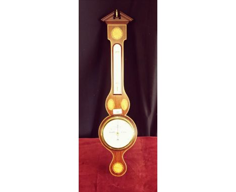 Edwardian style inlaid Masons of London Barometer . 