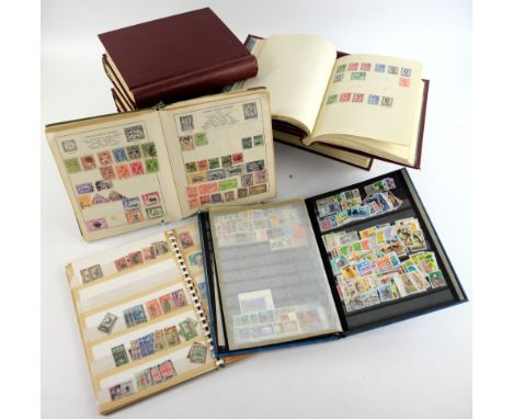 BRITISH COMMONWEALTH - Box with stamp collection in 13 Albums mint and used from Aden - Zanzibar with Aden 1938 - 10 rupees m