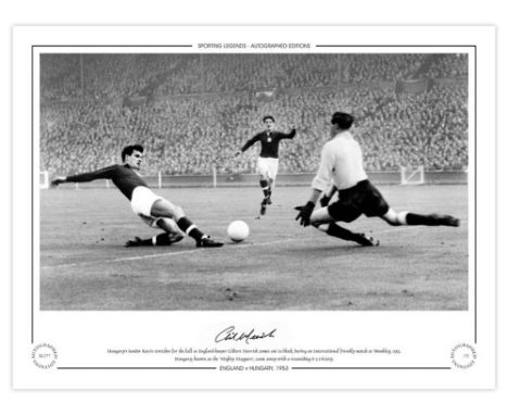 Football Autographed Gil Merrick 16 X 12 Limited Edition : Limited To Just 75 Editions, This Wonderful Image Depicts England 