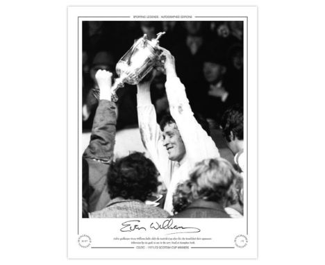 Football Autographed Evan Williams 16 X 12 Limited Edition : Limited To Just 75 Editions, This Wonderful Image Depicts Celtic
