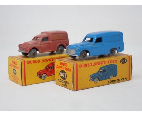 A boxed Dublo Dinky Toys No.063 Commer Van and a boxed No.068 Royal Mail Van 