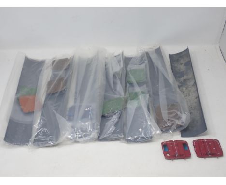 Seven packs of Ace Trains 0 gauge Coach Roofs and Ends for various regions 