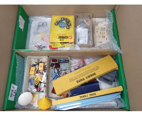 A quantity of Dinky Toys and Corgi Spares including Instruction Leaflets, Transfers, Drivers, etc. 