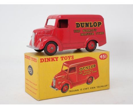 A boxed Dinky Toys No.451 Trojan 'Dunlop' Van 