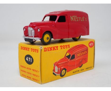 A boxed Dinky Toys No.471 Austin 'Nestle' Van 