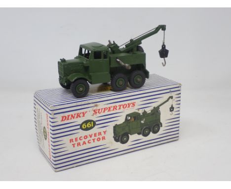 A boxed Dinky Toys No.661 Recovery Tractor with tray packing 