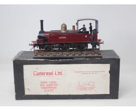 A Gateneal Ltd fine scale 0 gauge GWR/ Watlingdon &amp; Princess Risborough 2-4-0T Locomotive 'Hesperus' painted in maroon li