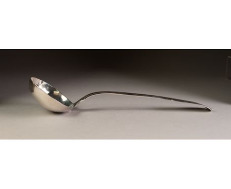 GEORGE IV SCOTTISH SILVER FIDDLE PATETRN SOUP LADLE, by Mitchell &amp; Russell, Glasgow 1820, 8 ozs