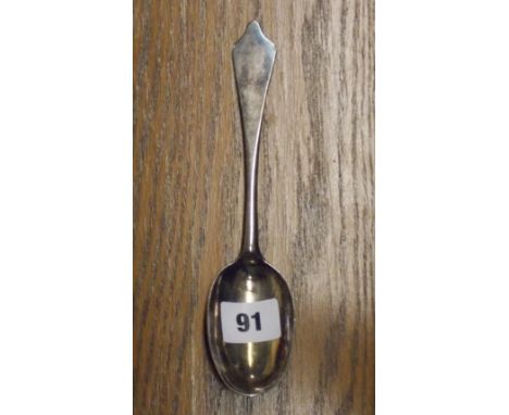 EARLY 18TH CENTURY LONDON RAT TAIL TREFID TOP SPOON ENGRAVED T E K-PURPOTED TO BELONG TO SIR EDWARD TEMPLE ONE OF THE FIVE GE