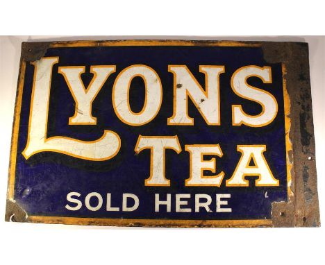 Lyons enamel TEA sign,&nbsp;&nbsp;