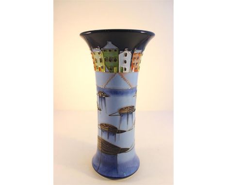  A Moorcroft vase " Bobbin Boats"" H25cms"