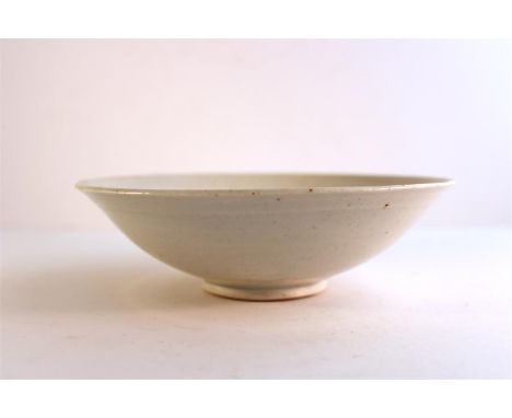 A Bernard Leach studio pottery bowl, seal marks underside, oatmeal glaze. 17cms diameter. Perfect condition, no damage, resto