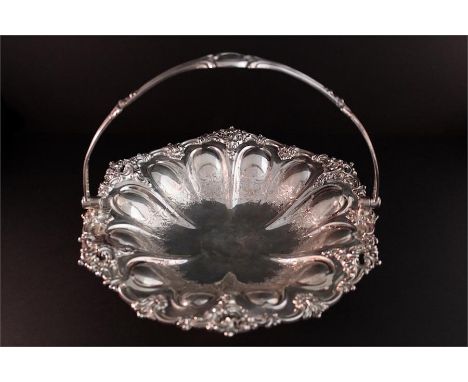 A Henry Wilkinson &amp; Co silver cake basket, Sheffield, 1849/50. Approx.580g. A some minor scuffs and scrapes, but generall