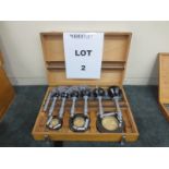 Switzerland Lufkin 3-Point Intrimik Micrometers, No.600, 1.600 - 4.000, With Case