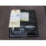 Mitutoyo 0-1'' Micrometer With Digital Readout And Case