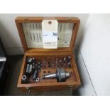 Moore Boring Head Set, With Case