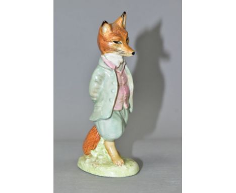 A BESWICK BEATRIX POTTER 'FOXY WHISKERED GENTLEMAN' FIGURE, BP-2a gold backstamp, height 12.5cm (Condition report: appears in