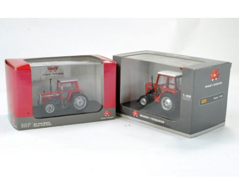 Universal Hobbies 1/32 farm issue comprising Massey Ferguson 240 Tractor. Appears excellent and secured in box plus 1/43 MF 5
