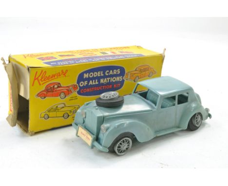 Kleeware (England) Plastic Model Rolls Royce Construction Kit. Fair due to age related wear inc one wheel broken off although