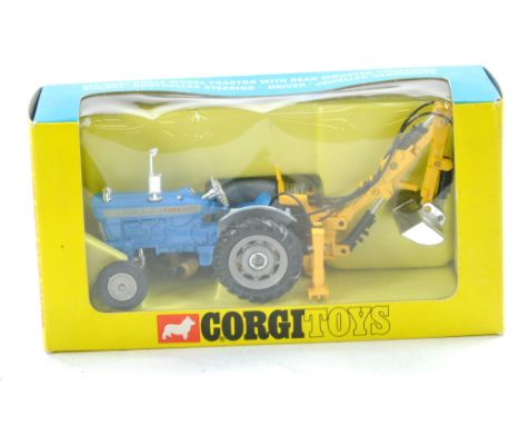 Corgi No. 72 Ford 5000 Tractor with Bucket Attachment. Excellent, little or no signs of wear in excellent box. 