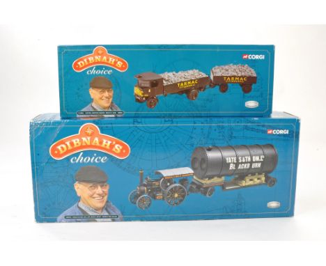 Corgi Diecast Model truck issue comprising No. CC20101 Dibnah's Choice Fowler B6 Road Loco, low loader and Boiler Load in the