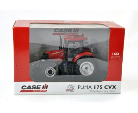 Universal Hobbies 1/32 farm issue comprising Case IH Puma 175 CVX Tractor, 175th Anniversary Edition. Plastic light component