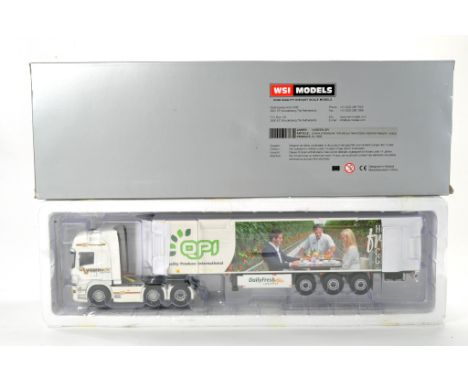 WSI 1/50 High Precision Model Truck Issue comprising Scania Streamline with Fridge Trailer in the livery of Visbeen. Appears 