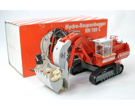 Conrad 1/50 diecast construction issue comprising No. 2771/01 O&amp;K RH120 Hydraulic Excavator. Appears generally very good 