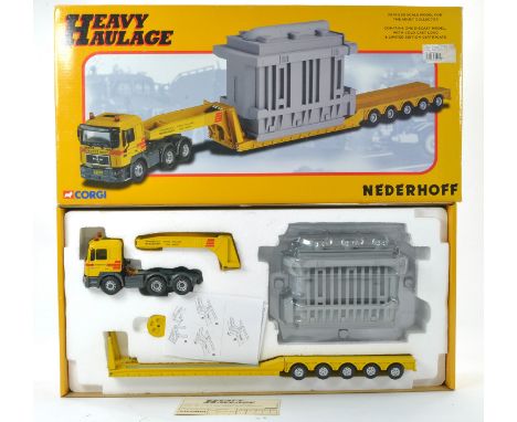 Corgi Diecast Model Truck Issue comprising No. CC12003 MAN Low Loader in the livery of Nederhoff. Appears excellent in box. 