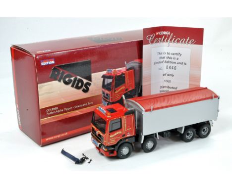 Corgi 1/50 diecast model truck issue comprising No. CC13909 Foden Alpha Tipper in the livery of Stocks and Sons. Generally go