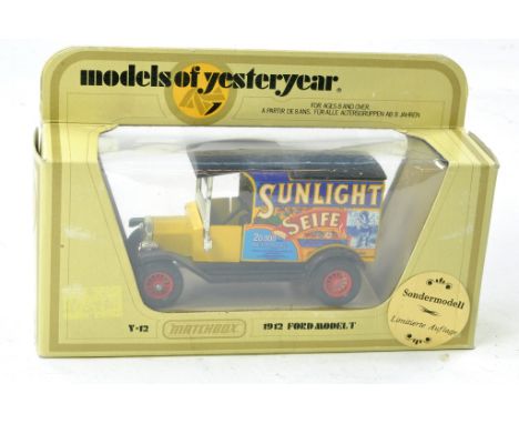 Matchbox Models of Yesteryear Y12 Model T Ford. Sunlight. Excellent in box. 