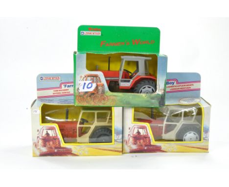 Lone Star Farmer's Boy Series comprising trio of Tractor issues. Contents excellent, boxes have storage wear and would benefi