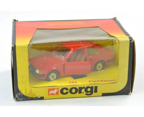 Corgi No. 334 1984 Ford Escort. Red. Excellent in good box, with some minor marks and wear. 
