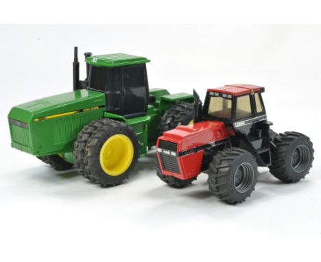 Ertl 1/32 John Deere 8960 Battery Operated Tractor, untested but compartment appears clean plus Ertl 1/32 Case International 