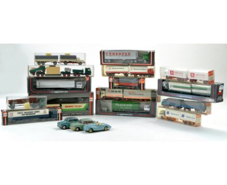 A large group of Herpa and Wiking Vintage Truck Issues plus worn diecast from Spot-on, Corgi and Dinky. 