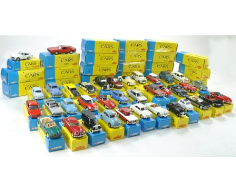 Fifty Six Boxed Corgi / Solido Century of Card Series Diecast issues, comprising various vintage cars, classics, sports varie