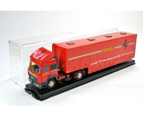 Old Cars 1/50 Model Truck issue comprising Lancia Racing Car Transporter in the livery of Ferrari. Appears very good to excel