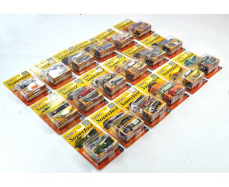 Mattel Matchbox comprising Eighteen 2004 Superfast carded issues. All unopened.