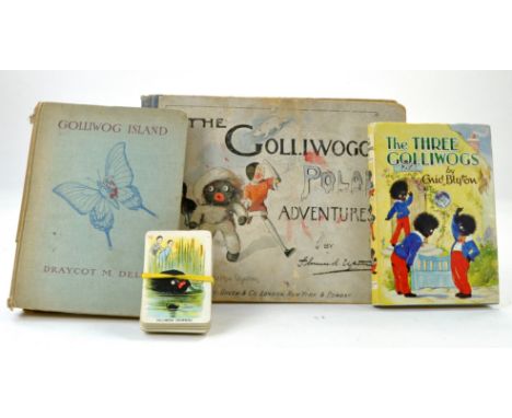 The Three Golliwogs First Edition 1968 by Enid Blyton, very good plus Golliwog Island by Draycot M Dell, 1930, fair in need o