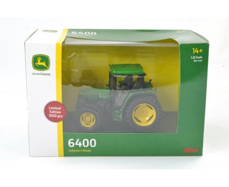 Schuco 1/32 farm issue comprising John Deere 6400 Special Metallic Green Edition Tractor. Excellent and secure in box, box wi