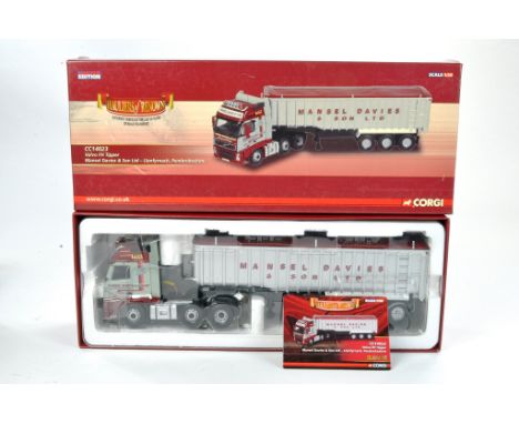Corgi 1/50 Diecast Model Truck Issue comprising no. CC14023 Volvo FH Tipper in the livery of Mansel Davies. Good to very good