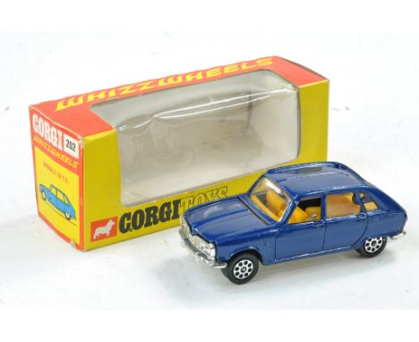 Corgi No. 202 Whizzwheels comprising Renault 16TS in Navy Blue, Yellow Interior. Good to very good, a few spots here and ther