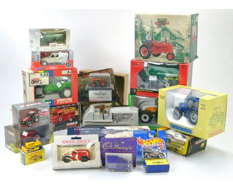 An impressive group of farm related toys and models from various makers and including multiple scales. Britains, Matchbox, Er